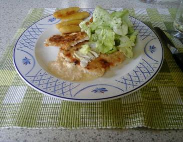 Gratinierte Putenschnitzel Gratinierte Putenschnitzel