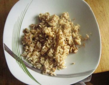Reisfleisch mit Faschiertem Reisfleisch mit Faschiertem
