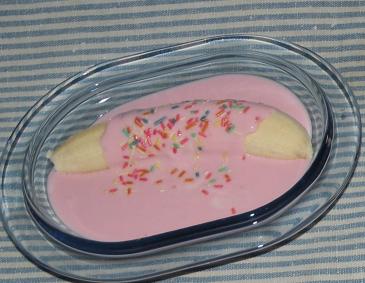 Himbeer-Banane Dessert Himbeer-Banane Dessert