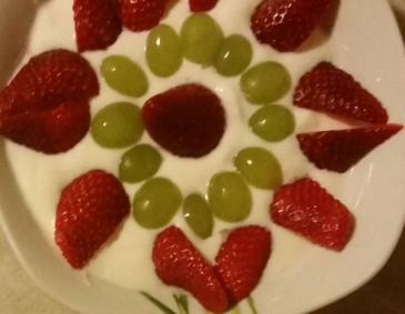 Joghurt-Trauben-Becher Joghurt-Trauben-Becher