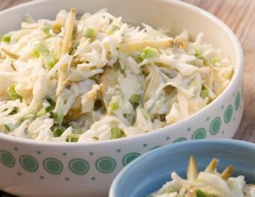 Krautsalat mit Knoblauch Krautsalat mit Knoblauch