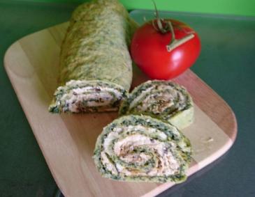 Spinat-Lachs-Rolle Spinat-Lachs-Rolle