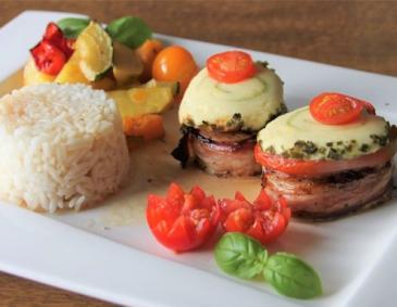 Lungenbraten mit Tomaten und Rollino Lungenbraten mit Tomaten und Rollino