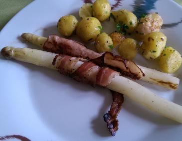 Speckspargel mit Bratkartoffel Speckspargel mit Bratkartoffel