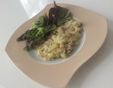 Zucchinirisotto mit Rohschinken Zucchinirisotto mit Rohschinken