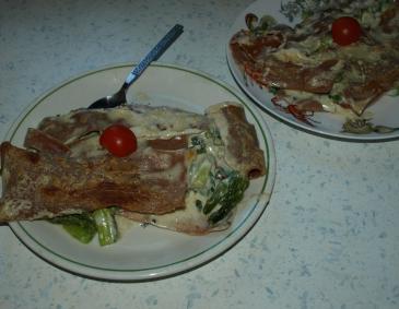 Grüne Spargellasagne mit Mangold Grüne Spargellasagne mit Mangold