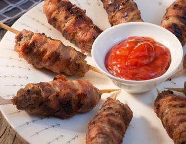 Cevapcici im Speckmantel Cevapcici im Speckmantel