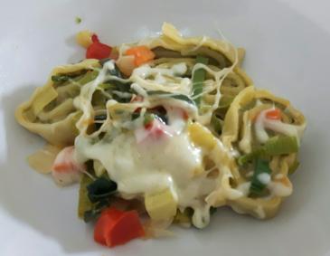 Schnelle Maultaschenpfanne Schnelle Maultaschenpfanne