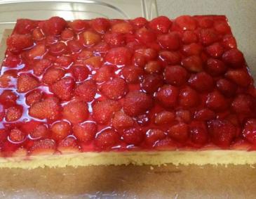 Erdbeerkuchen mit Vanillecreme Erdbeerkuchen mit Vanillecreme