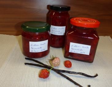 Erdbeermarmelade mit Vanille Erdbeermarmelade mit Vanille