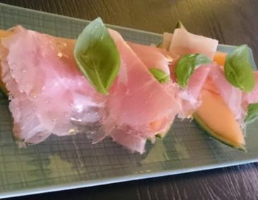 Prosciutto mit Melone Prosciutto mit Melone