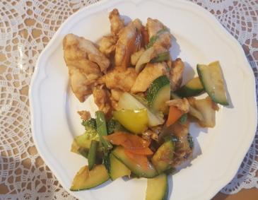 Honig Huhn mit Gemüse Honig Huhn mit Gemüse