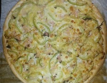Paprika-Schinken Flammkuchen Paprika-Schinken Flammkuchen
