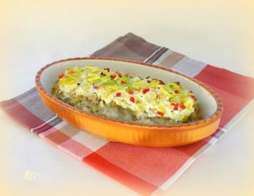 Fischgratin mit Lauchcreme Fischgratin mit Lauchcreme