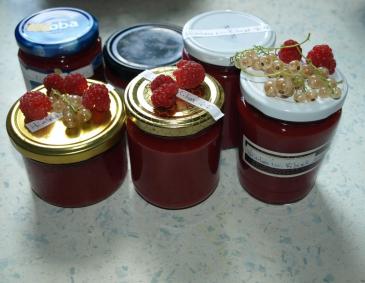 Himbeer-Ribiselmarmelade Himbeer-Ribiselmarmelade