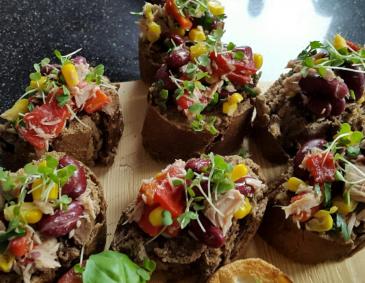 Thunfisch-Bruschetta Thunfisch-Bruschetta