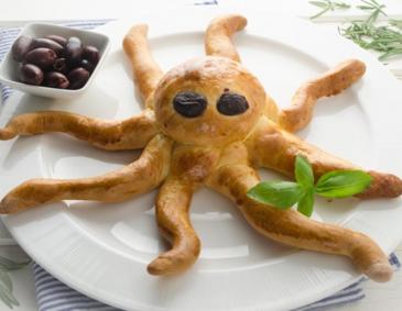 Oktopus-Brötchen