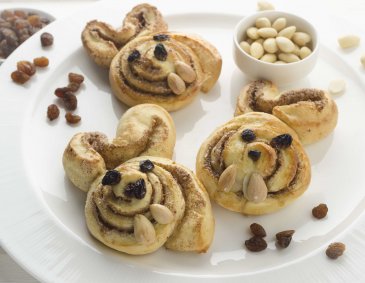 Zimtschnecken-Häschen Zimtschnecken-Häschen