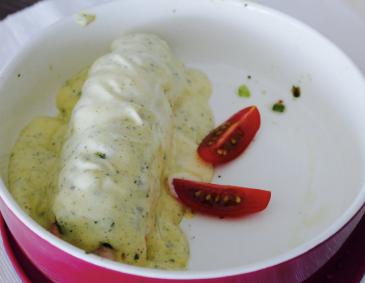 Überbackene Kalbsschnitzel mit Käsesoße Überbackene Kalbsschnitzel mit Käsesoße