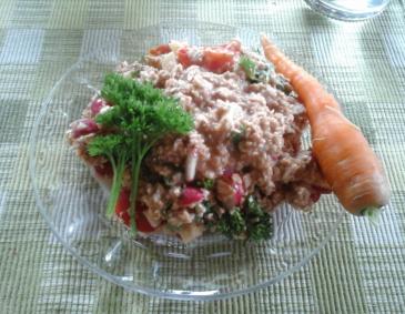 Gesunder Dinkelflockensalat Gesunder Dinkelflockensalat