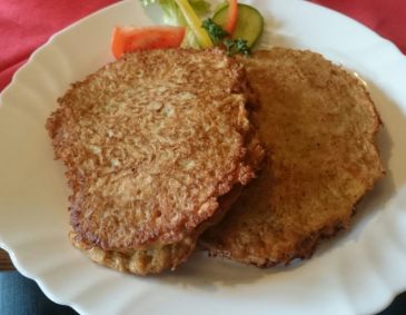 Gefüllte Kartoffelpuffer mit Schafskäse Gefüllte Kartoffelpuffer mit Schafskäse