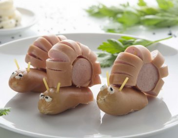 Würstel-Schnecken