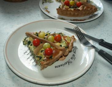 Zucchini-Mangold-Quiche Zucchini-Mangold-Quiche
