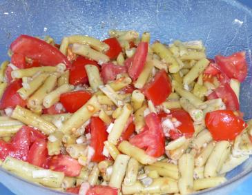 Fisolen-Paradeiser-Salat Fisolen-Paradeiser-Salat