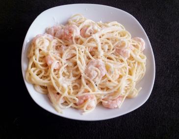 Spaghetti mit Garnelen Spaghetti mit Garnelen