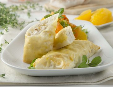 Knusprige Fischrolle aus der Heißluftfritteuse Knusprige Fischrolle aus der Heißluftfritteuse