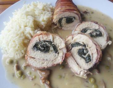 Hendlrouladen mit Bärlauch Hendlrouladen mit Bärlauch