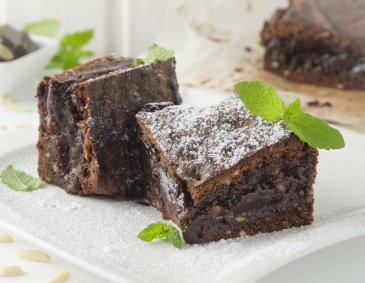 Brownies aus der Heißluftfritteuse Brownies aus der Heißluftfritteuse