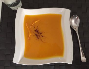 Kürbiscremesuppe aus dem Dampfgarer Kürbiscremesuppe aus dem Dampfgarer