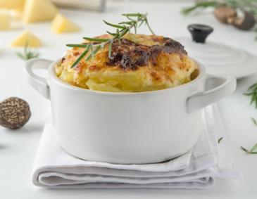 Erdäpfelgratin aus der Heißluftfritteuse Erdäpfelgratin aus der Heißluftfritteuse
