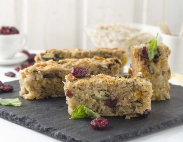 Müsliriegel aus der Heißluftfritteuse Müsliriegel aus der Heißluftfritteuse