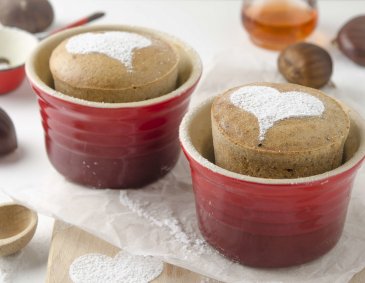 Maronisoufflé aus der Heißluftfritteuse Maronisoufflé aus der Heißluftfritteuse
