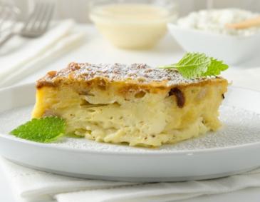 Milchrahmstrudel mit Kanarimilch aus der Heißluftfritteuse Milchrahmstrudel mit Kanarimilch aus der Heißluftfritteuse
