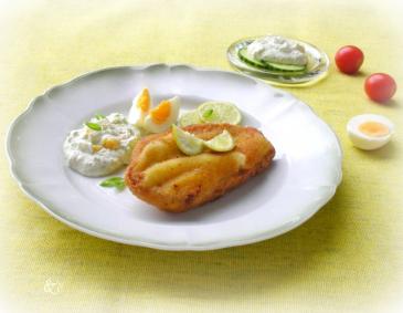 Surschnitzel mit Eierrahmkren Surschnitzel mit Eierrahmkren