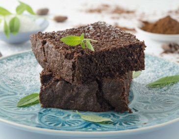 Kakao-Kokos-Kuchen aus der Heißluftfritteuse Kakao-Kokos-Kuchen aus der Heißluftfritteuse
