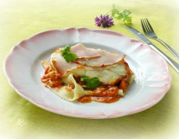 Naturschnitzel mit Mozzarella und Schinken Naturschnitzel mit Mozzarella und Schinken