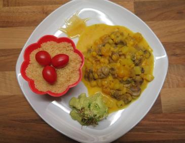 Champignon Kürbis Curry Champignon Kürbis Curry