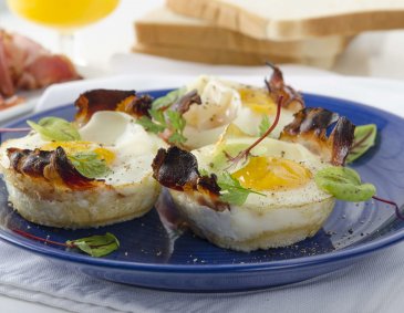 Frühstücksmuffins aus der Heißluftfritteuse