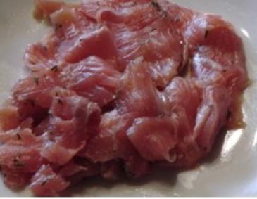 Graved Lachsforellenfilet Graved Lachsforellenfilet