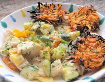 Putengeschnetzeltes mit knusprigen Rösti Putengeschnetzeltes mit knusprigen Rösti