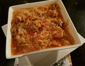 Chinesische Henderl-Reispfanne Chinesische Henderl-Reispfanne