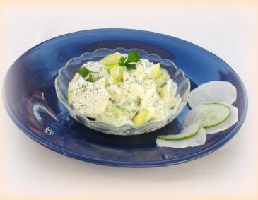 Rettichsalat mit Gurke und Apfel Rettichsalat mit Gurke und Apfel