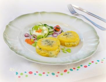 Polenta mit Gorgonzola überbacken Polenta mit Gorgonzola überbacken