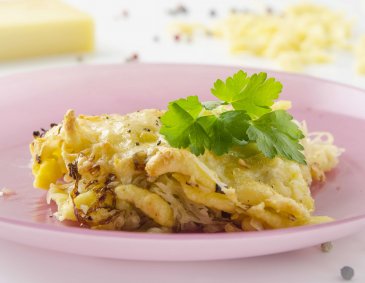 Sauerkraut-Käsespätzle aus der Heißluftfritteuse Sauerkraut-Käsespätzle aus der Heißluftfritteuse