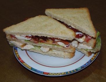 Clubsandwich mit Hühnerfilet Clubsandwich mit Hühnerfilet