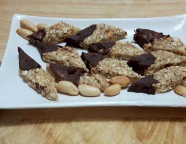 Haferflocken-Rhomben - Praline Haferflocken-Rhomben - Praline